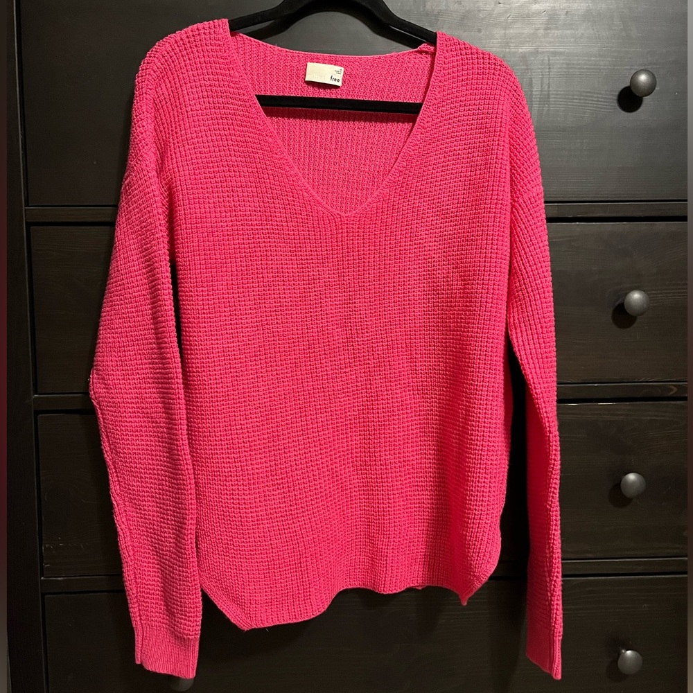 Aritzia Wilfred V-neck knit 100% Merino wool Sweater